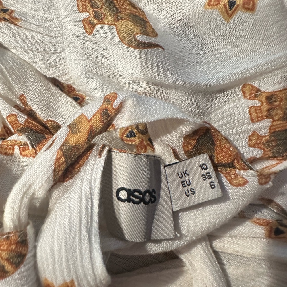 ASOS Elephant Print V-Neck Mini Dress - Picture 4 of 4